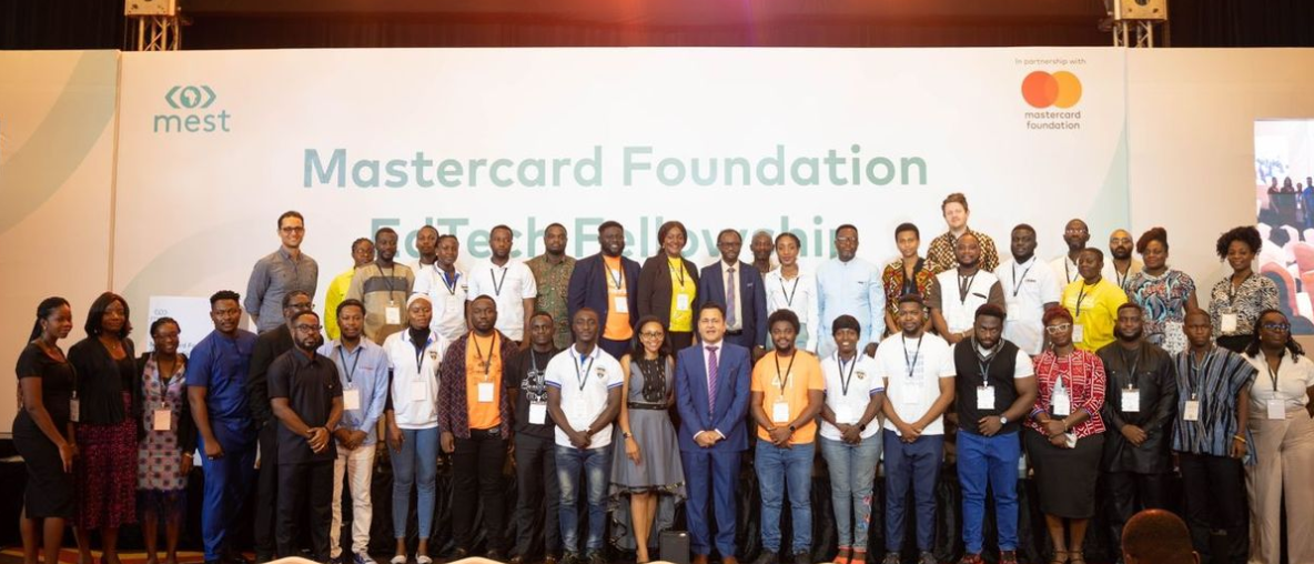 Kuol Akech Riak Kuol at a Mastercard Foundation event